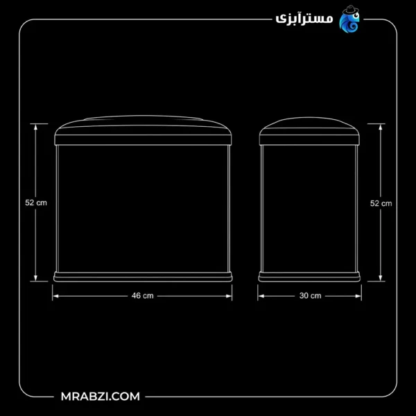 قیمت و خرید آکواریوم ماهیران مدل MA-25 حجم 54 لیتر