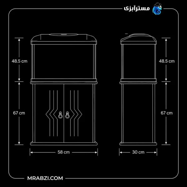 قیمت و خرید آکواریوم دلسا k580 با پایه