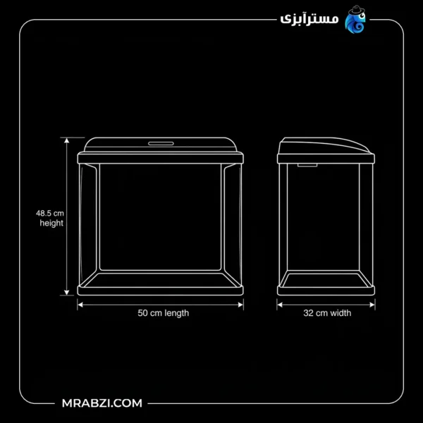 قیمت و خرید آکواریوم دلسا k500 بدون پایه