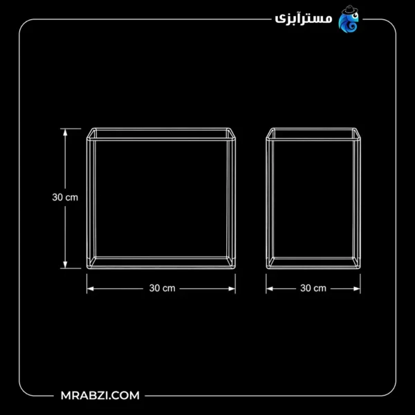 قیمت و خرید آکواریوم ریملس آکوا شیشه فلوت 6 میل (30*30*30)