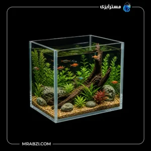 قیمت و خرید آکواریوم ریملس آکوا شیشه فلوت 6 میل (30*30*30)