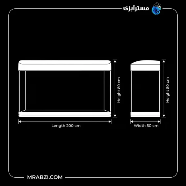 قیمت و خرید آکواریوم دلسا K2000 بدون پایه