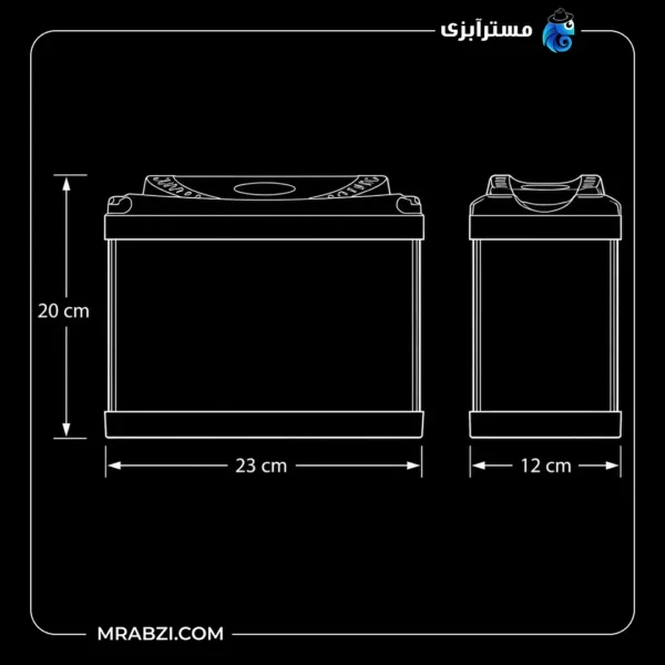قیمت و خرید آکواریوم رومیزی مدل MA گنجایش 3 لیتر