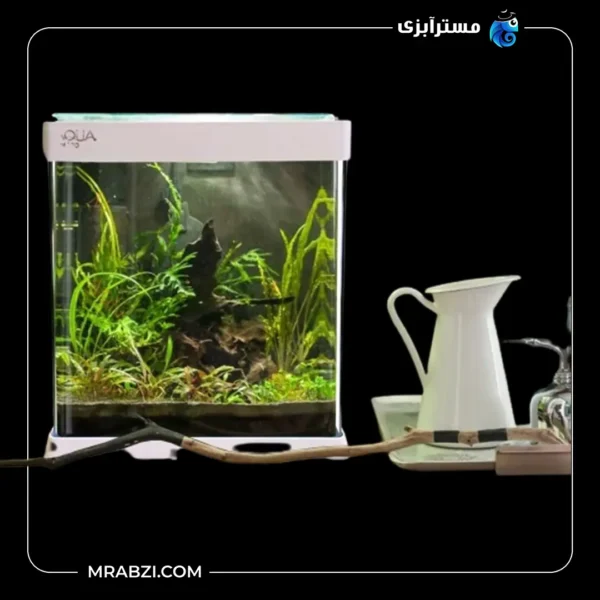 قیمت + خرید آکواریوم شیشه خم قاب دار آکوا مدل GH-500