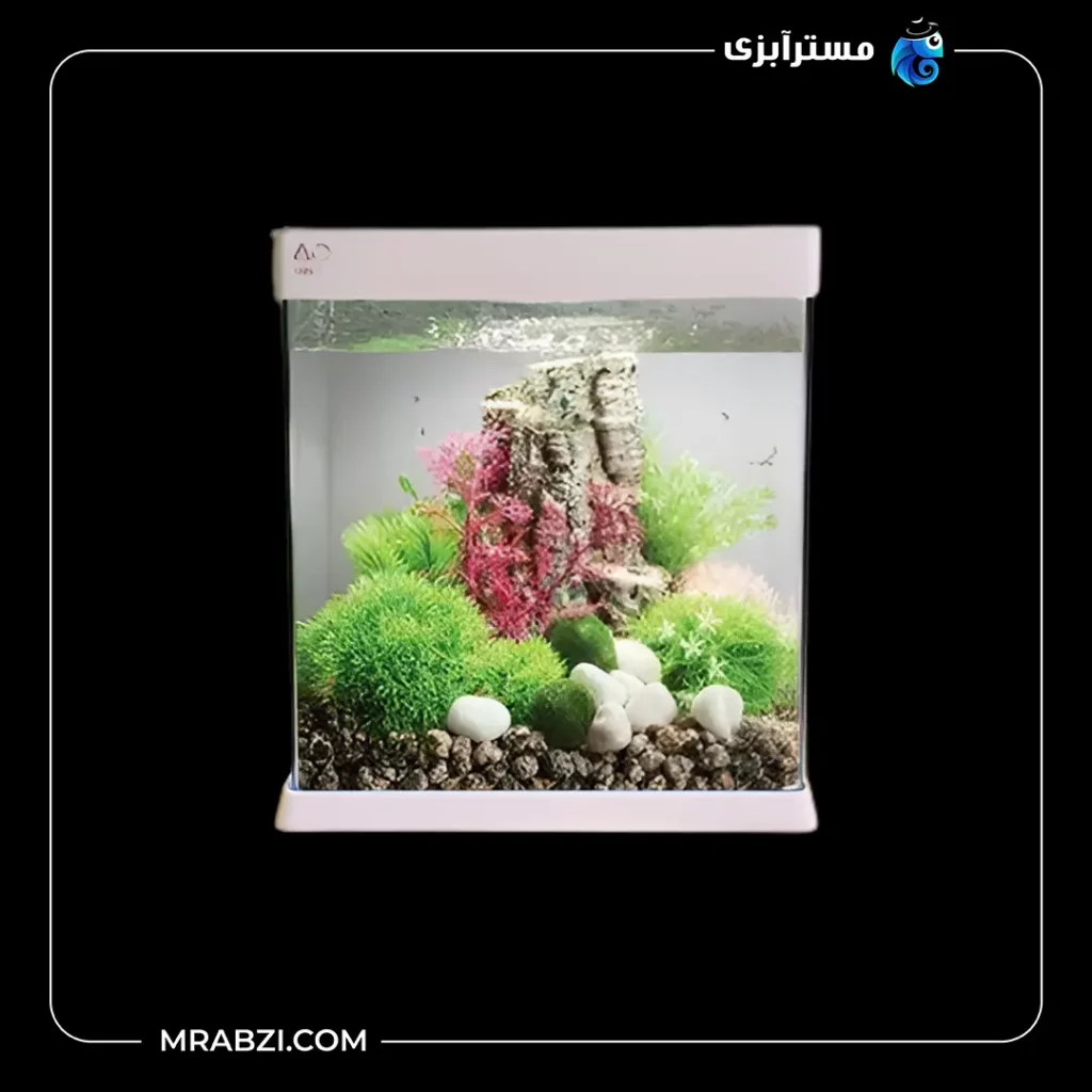 قیمت + خرید آکواریوم شیشه خم قاب دار آکوا مدل GH-600