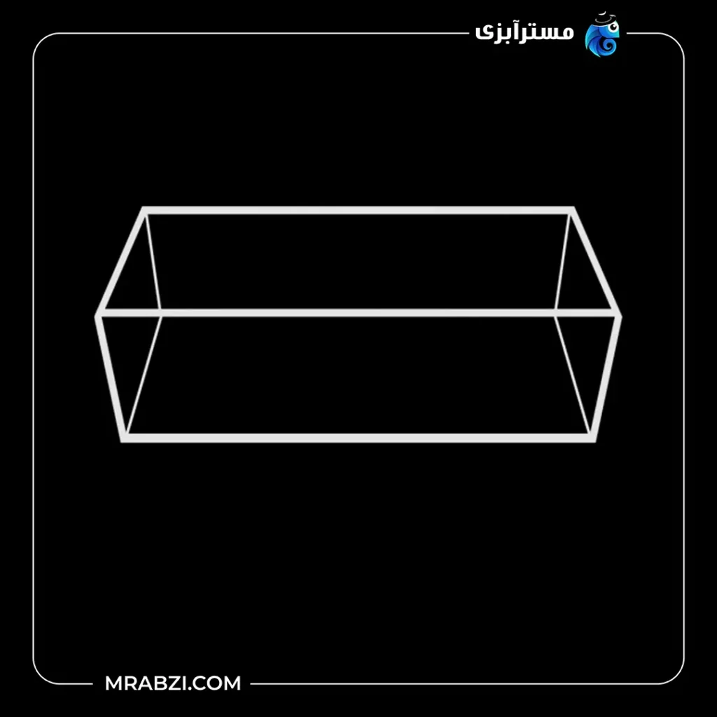 قیمت + خرید آکواریوم ریملس آکوا شیشه فلوت 6 میل (60*40*40)