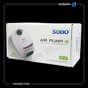 قیمت + خرید پمپ هوا دو خروجی آکواریوم AR-20 سوبو
