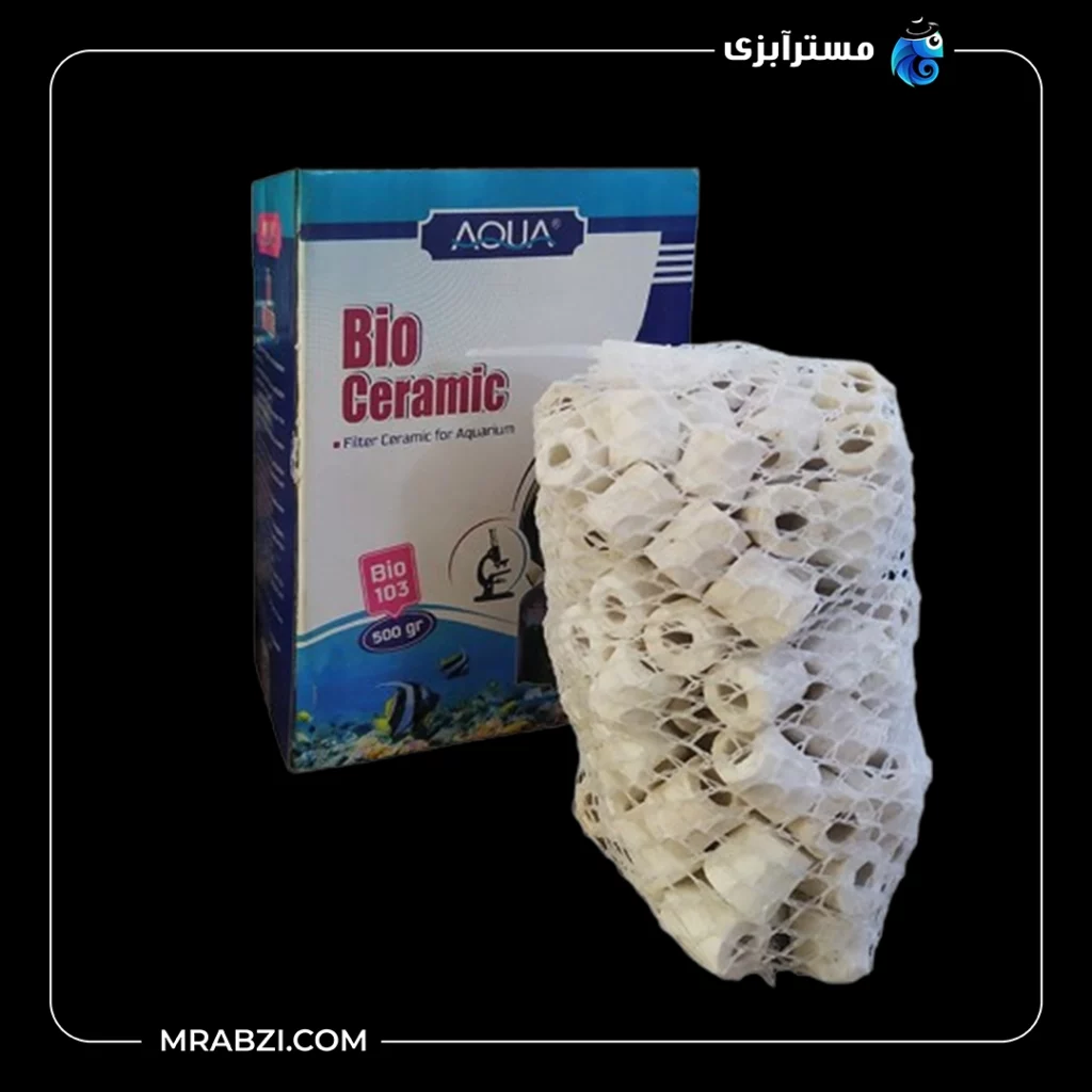 قیمت+ خرید سرامیک سفید آکواریوم آکوا مدل Bio-102 (300 گرمی)