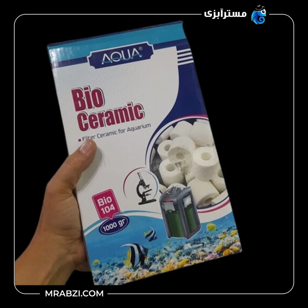 قیمت + خرید سرامیک سفید آکواریوم آکوا مدل Bio-104 (1000گرمی)