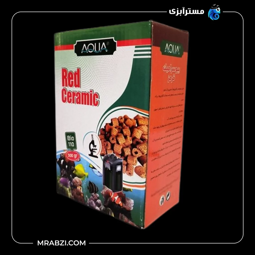 قیمت + خرید سرامیک قرمز آکواریوم آکوا مدل Bio-111 (300گرمی)