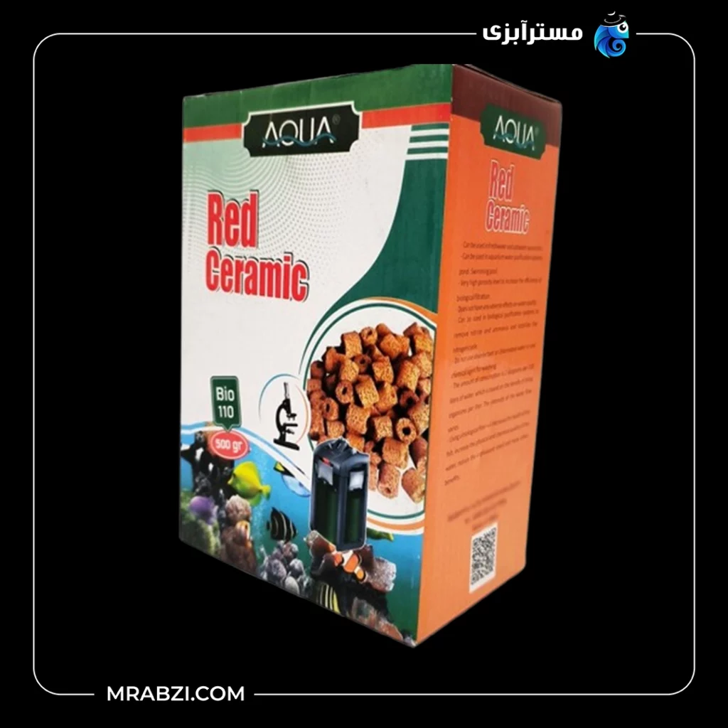 قیمت + خرید سرامیک قرمز آکواریوم آکوا مدل Bio-112 (500گرمی)