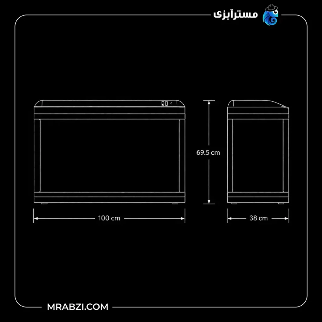 قیمت و خرید آکواریوم دلسا K1000 بدون پایه