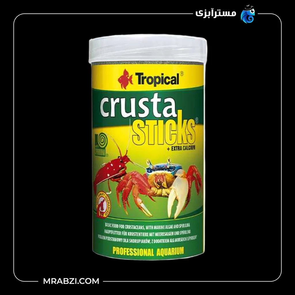قیمت و خرید غذای ماهی تروپیکال مدل Crusta Sticks وزن 70 گرم