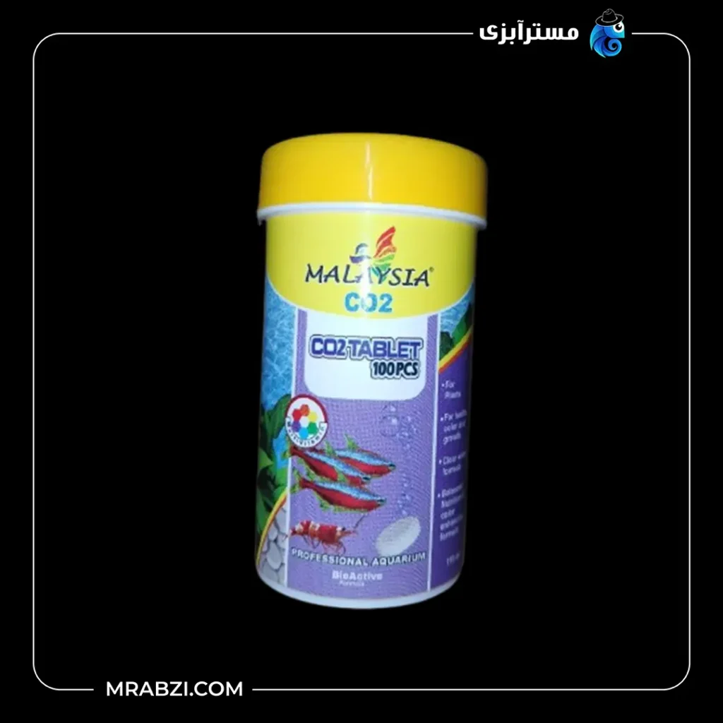 قیمت و خرید محصول قرص co2 آکواریوم مالزی 100 عددی