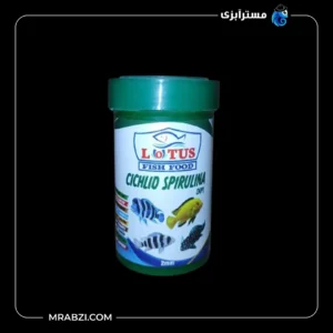 قیمت و خرید محصول غذای ماهی سیچلاید حاوی اسپیرولینا مدل LOTUS
