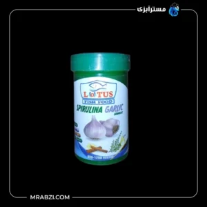 قیمت و خرید محصول غذای ماهی سیر و اسپیرولینا مدل LOTUS