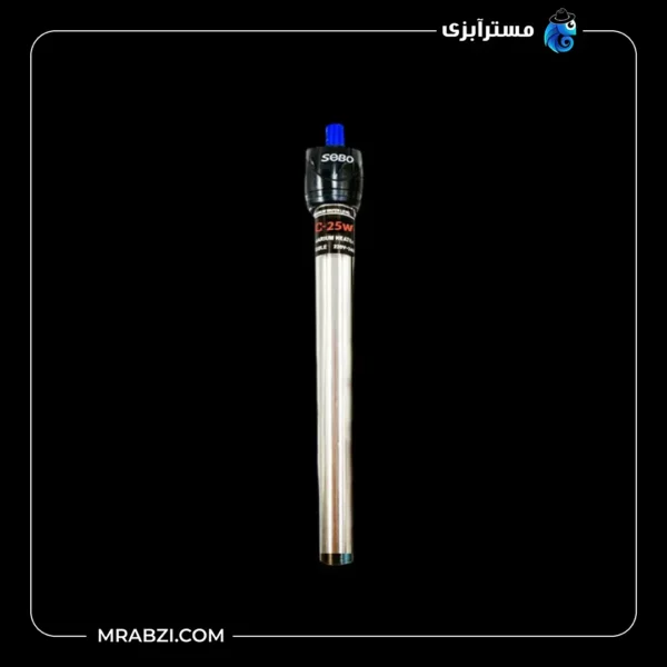 قیمت و خرید بخاری آکواریوم استیل سری304 سوبو توان 25 وات