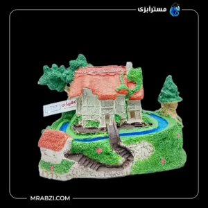 قیمت و خرید دکور آکواریوم طرح کلبه جنگلی و دهکده کد 133