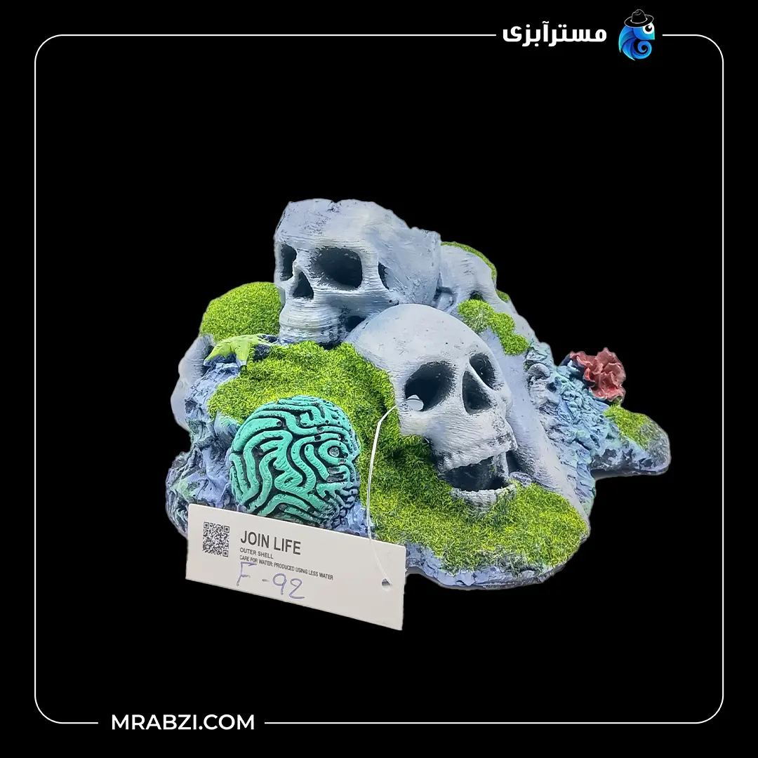 دکور آکواریوم طرح صخره اسکلت مدل F-92 قیمت و خرید دکور آکواریوم طرح صخره اسکلت مدل F-92