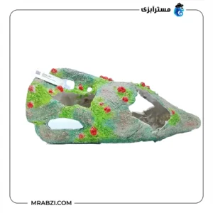 قیمت و خرید دکور آکواریوم طرح فسیل پوشیده از خزه مدل F-97