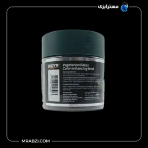 قیمت و خرید غذای پولکی اسپیرولینا و رنگدانه بایوزیم (15 گرم) کد M901